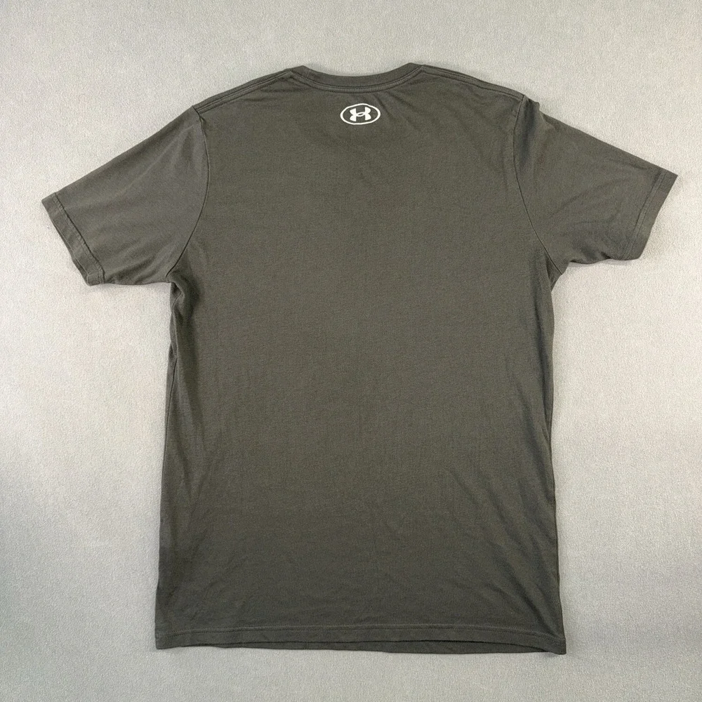 Men's Under Armour Fast Left Chest Short Sleeve T-Shirt Pewter Gray Size S